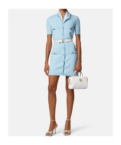 Versace La Medusa Hand Bag In White