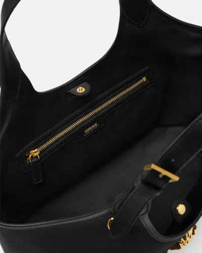 Versace La Medusa Tote Bag In Black