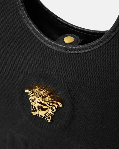 Versace La Medusa Tote Bag In Black