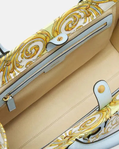 Versace La Medusa Printed Large Tote Bag In Multi
