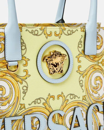 Versace La Medusa Printed Large Tote Bag In Multi