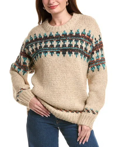 Color Block Pullover In Neutral