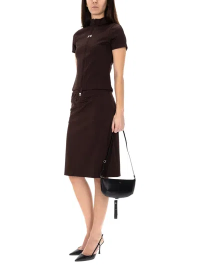 Courrèges Roger Vivier Strass Buckle Raffia Espa Mule 25 In Brown