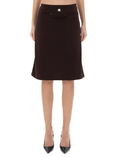 Courrèges Roger Vivier Strass Buckle Raffia Espa Mule 25 In Brown