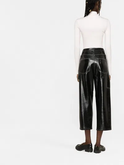 Courrèges Celine Black Wesley Cotton Jeans In White