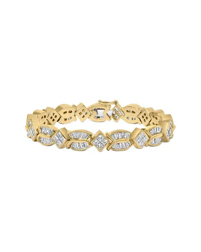 Haus Of Brilliance 14k 8.18 Ct. Tw. Diamond Link Bracelet