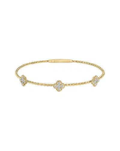 Haus Of Brilliance 14k 0.50 Ct. Tw. Diamond Bangle Bracelet In Gold