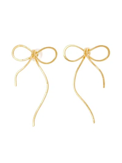 Marni Bow Earrings In Gold