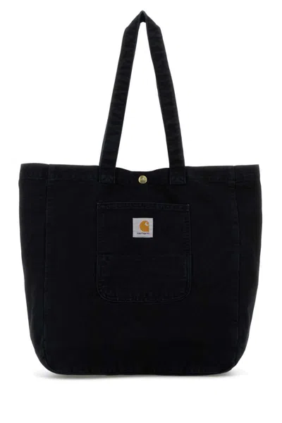 Carhartt Black Denim Bayfield Tote In Black