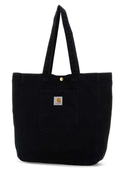 Carhartt Black Denim Bayfield Tote In Black