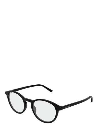 Gucci Eyewear Round Frame Glasses In Black
