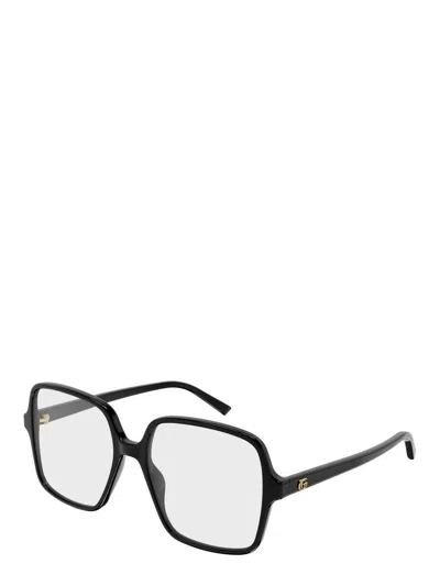 Gucci Logo-detail Glasses In Black