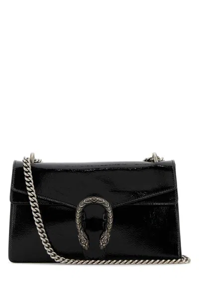Gucci Chain Strap Shoulder Bag With Metal Hardware In Black