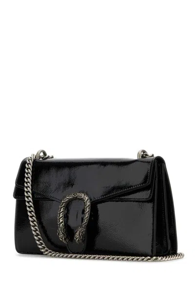 Gucci Chain Strap Shoulder Bag With Metal Hardware In Black