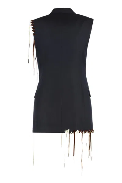 Dries Van Noten Elegant Single-breasted Vest In Black