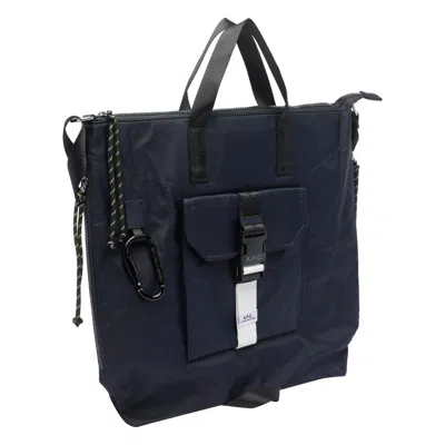 Apc A.p.c. Men Trek Tote Bag In Blue