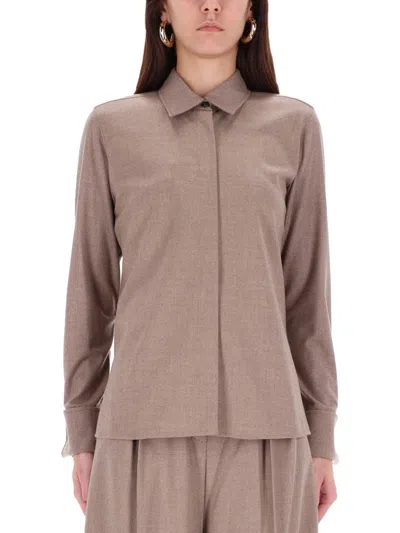 Max Mara Shirt Thebaid In Brown