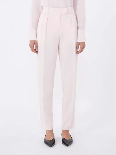 Max Mara Studio Mstcanditi Trouser Pink In Neutral