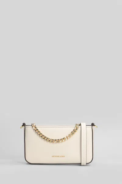 Michael Kors Bryant Shoulder Bag In Beige Leather In Neutral