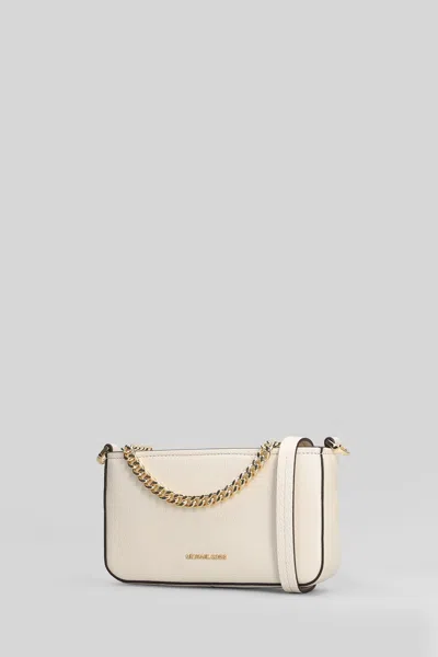 Michael Kors Bryant Shoulder Bag In Beige Leather In Neutral