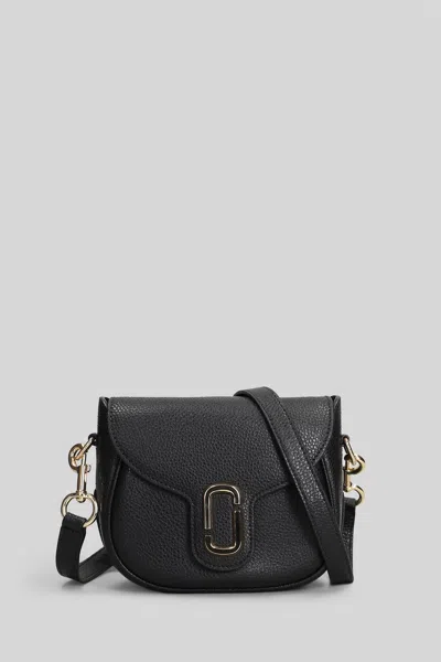 Marc Jacobs The Saddle Shoulder Bag In Black Leather In Black