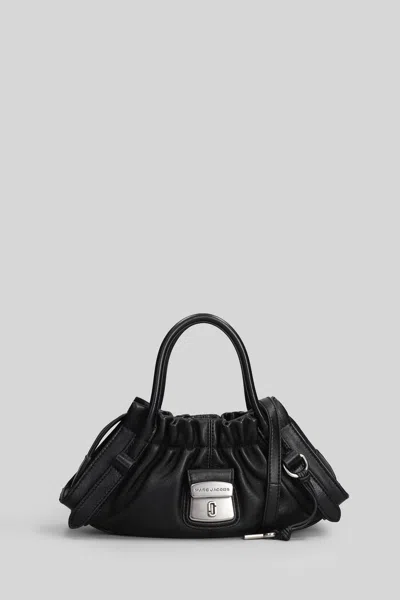 Marc Jacobs The Small Satchel Shoulder Bag In Black Leather In Black