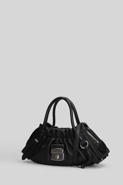 Marc Jacobs The Small Satchel Shoulder Bag In Black Leather In Black