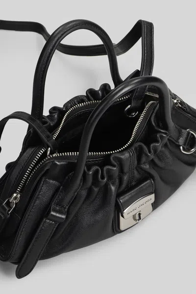 Marc Jacobs The Small Satchel Shoulder Bag In Black Leather In Black