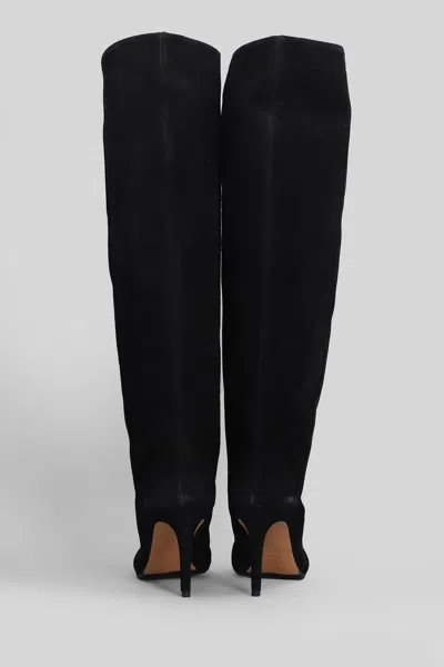 Fabio Rusconi High Heels Boots In Black Suede In Black