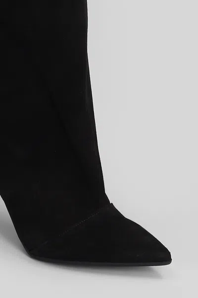 Fabio Rusconi High Heels Boots In Black Suede In Black