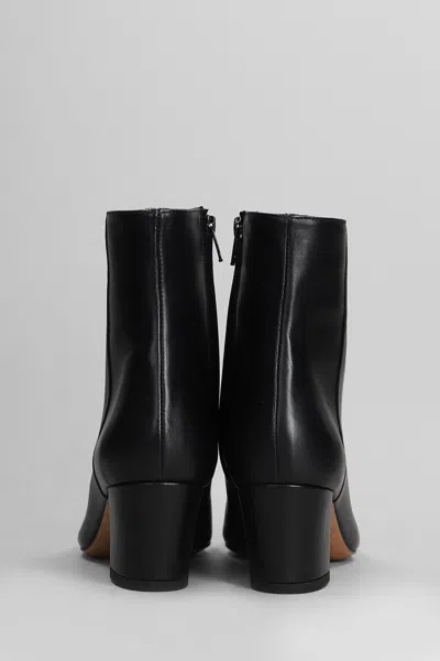 Fabio Rusconi High Heels Ankle Boots In Black Leather In Black