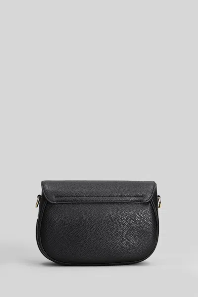 Marc Jacobs The Large Saddle Shoulder Bag In Black Leather In Black
