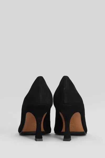 Fabio Rusconi Pumps In Black Suede In Black