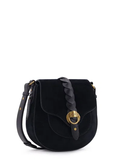 Isabel Marant Altay Suede Crossbody Bag In Black