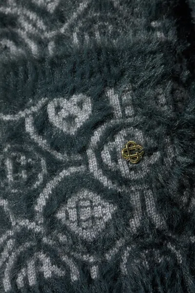 Casablanca Monogram Cardigan In Gray