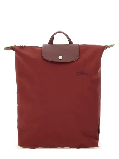 Longchamp M Le Plaige Backpack In Red