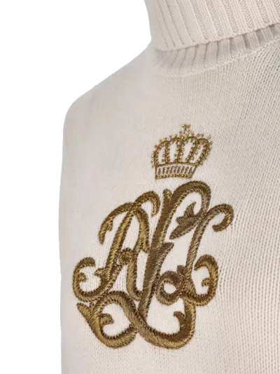 Ralph Lauren Turtleneck Sweater In Neutral