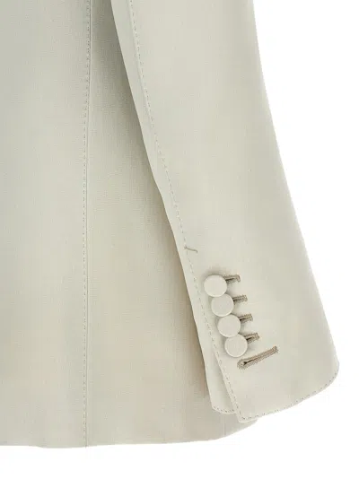 Tom Ford Duchesse Single-breasted Blazer In Neutral