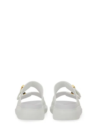 Alexander Mcqueen Oversize Hybrid Sandal In White
