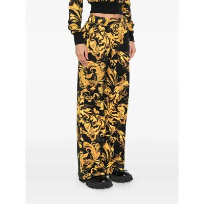 Versace Jeans Couture Pants In Black