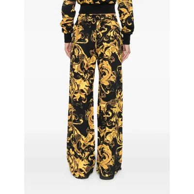 Versace Jeans Couture Pants In Black