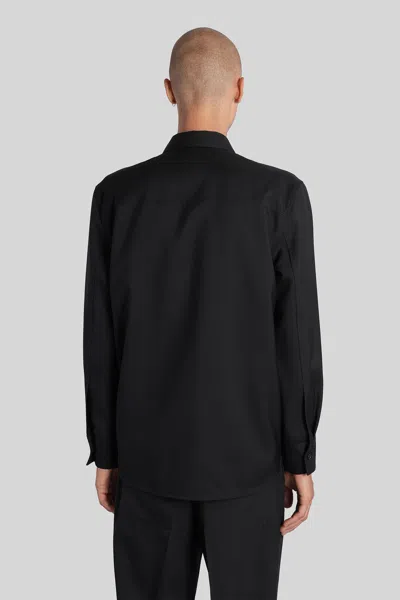 Jil Sander Shirt In Black Wool In Black