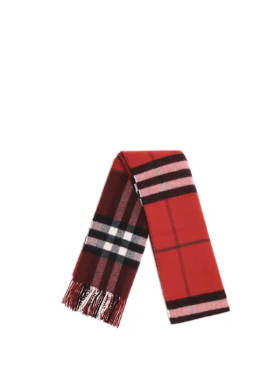 Burberry Men Cashmere Check Scarf In Multi