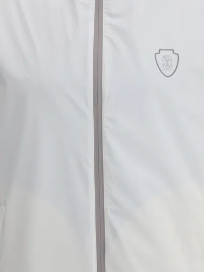 Brunello Cucinelli Men Waterproof Reversible Vest In White