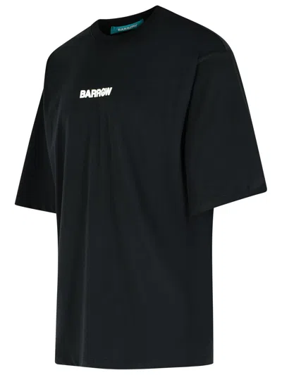 Barrow Black Cotton T-shirt In Black