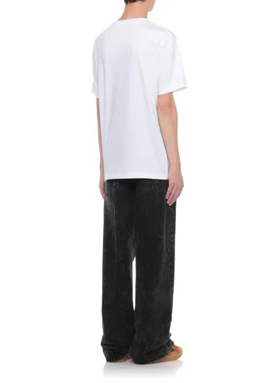 Lanvin Logo Print T-shirt In White