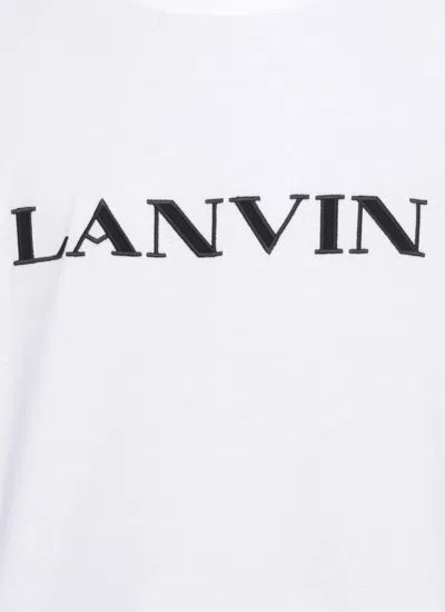 Lanvin Logo Print T-shirt In White