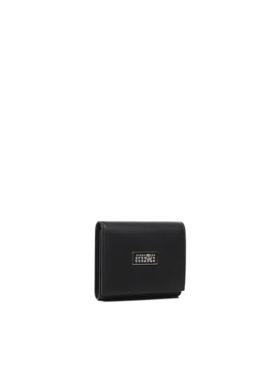 Mm6 Maison Margiela Numeric Logo Wallet In Black