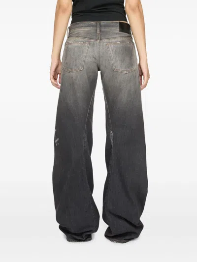 Acne Studios Wide-leg Denim Jeans In Black