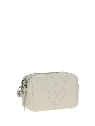 Pinko Carrie Shoulder Bag In Neutral